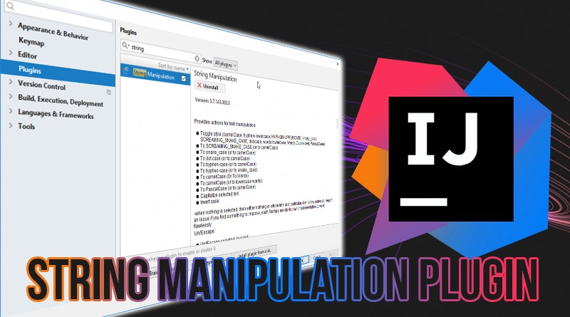 IntelliJ String Manipulation plugin