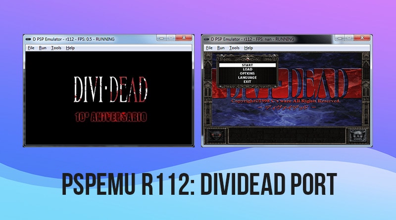 PspEmu r112: DiviDead port working