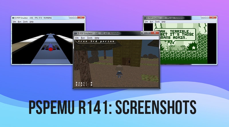 PspEmu r141: Some screenshots