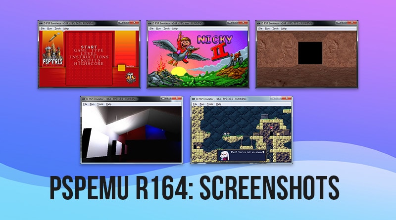 PspEmu r164: More Screenshots