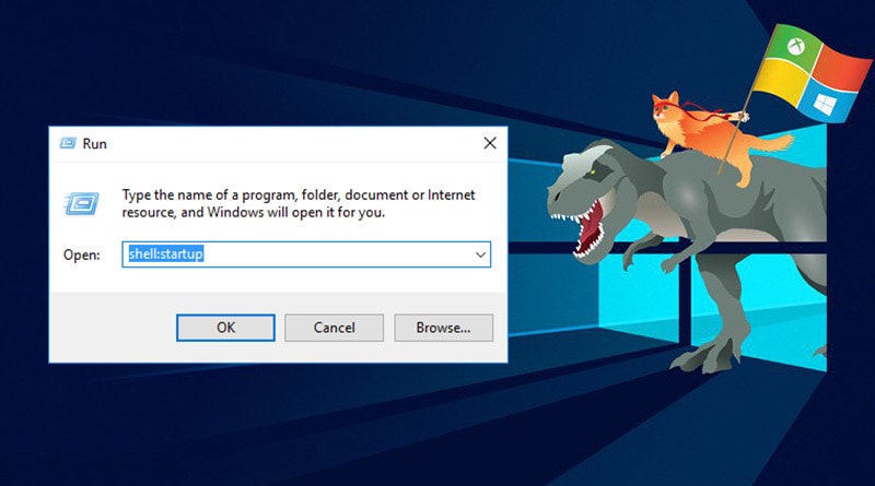 [Trick] Open startup folder in Windows 10